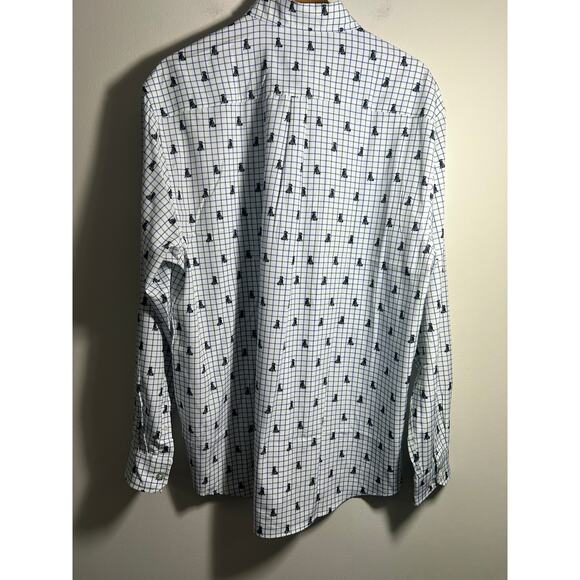 Men's Kevin's Plantation Collection Long Sleeve Button down  XL NWT Dog Print - Picture 5 of 10